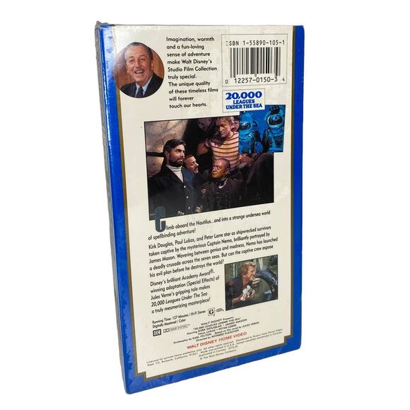 Walt Disney's Studio 20,000 Leagues Under The Sea New Sealed VHS - Picture 2 of 5